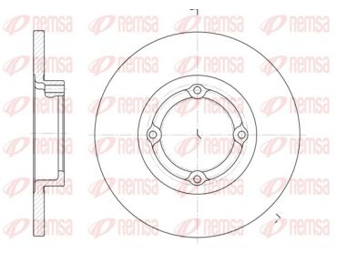 REMSA - 660600 Диск гальмівний DAEWOO/CHEVROLET MATIZ 1.0I 03.01 - передн. (вир-во REMSA)