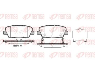 REMSA - 127402 Колодки гальмівні дискові