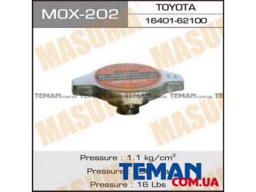MASUMA - MOX202 Кришка радіатора Honda/ Lexus/ Mazda/ Mitsubishi/ Subaru/ Suzuki/ Toyota 1.1 bar (MOX-202) MASUMA
