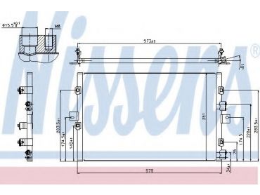 NISSENS - 940307 Конденсер кондиціонера NISSENS - 940307 Конденсер кондиціонера